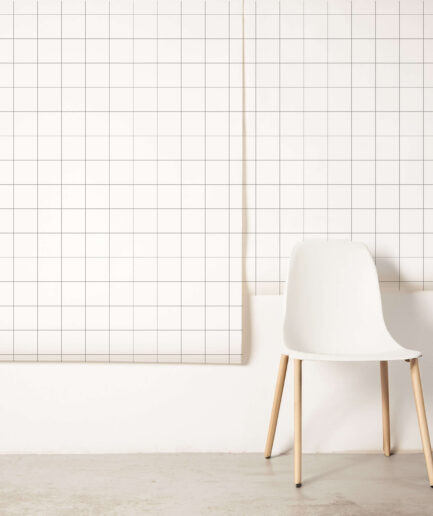 Papel Linhas Grid Reto Uauá - cinzão