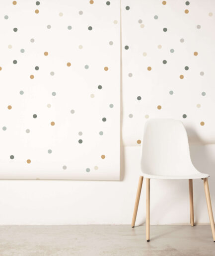 Papel de Parede Bolinhas Confete Uauá