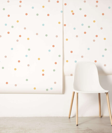 Papel de Parede Bolinhas Confete Uauá