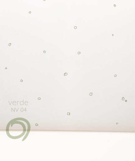 Papel de Parede Pontinhos Giz Uauá cor verde - P25U003