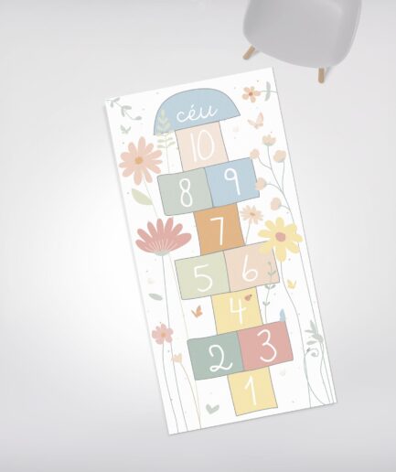 Tapete de borracha Amarelinha Primavera Uauá