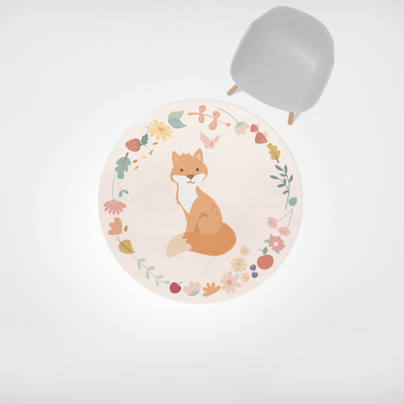 Tapete de Borracha Raposa Uauá - UaUá Kids