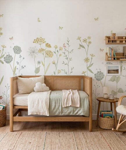 Painel Jardim Amarelo Aquarelado